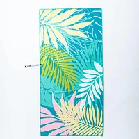 Waci Fast Drying 'Palms' Microfiber Beach Towel 30 x 60" (Multicolour)