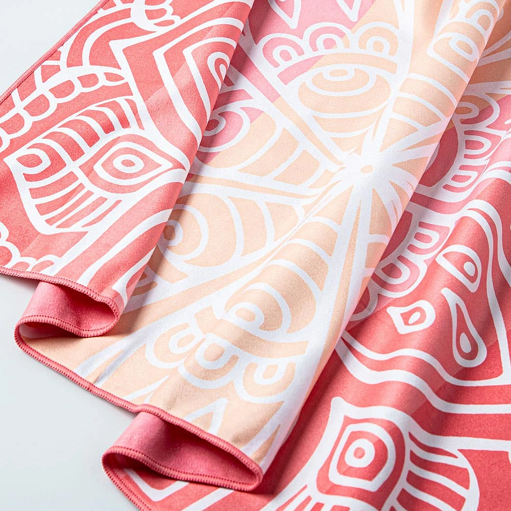 Waci Fast Drying 'Mandala Stripe' Microfiber Beach Towel (MultiColour)