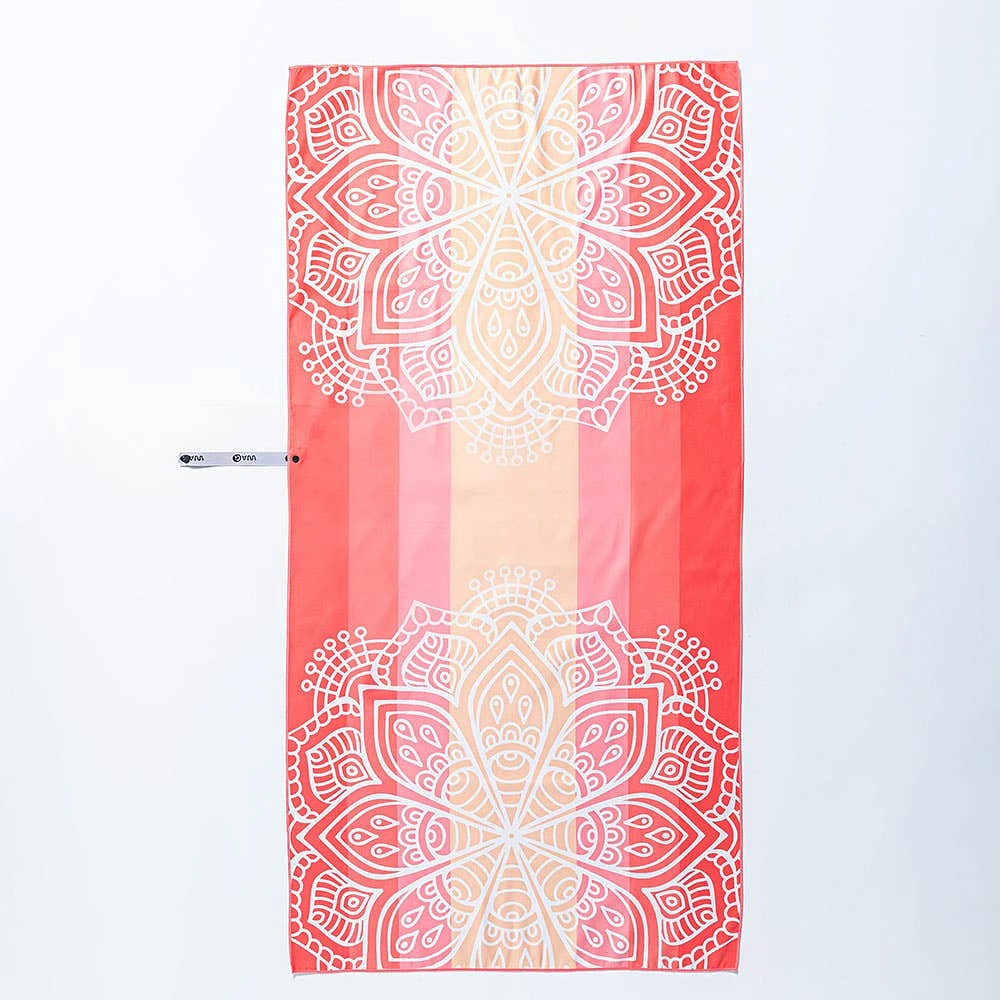 Waci Fast Drying 'Mandala Stripe' Microfiber Beach Towel (MultiColour)