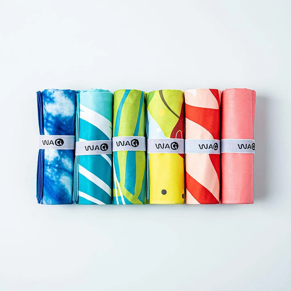 Waci Fast Drying 'Mandala Stripe' Microfiber Beach Towel (MultiColour)