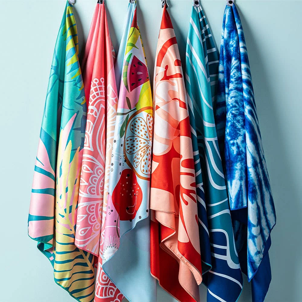 Waci Fast Drying 'Mandala Stripe' Microfiber Beach Towel (MultiColour)
