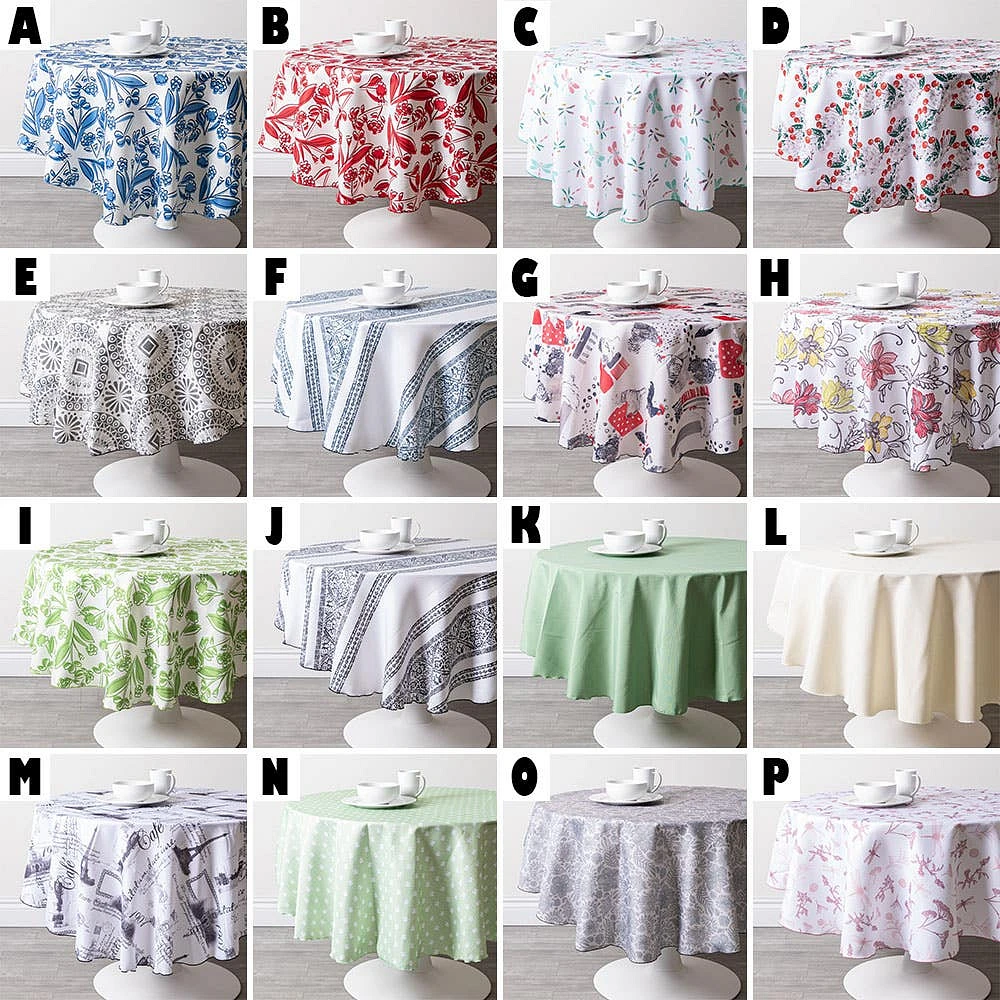 Myles Promo Polyester Tablecloth 60" Round (Asstd.)