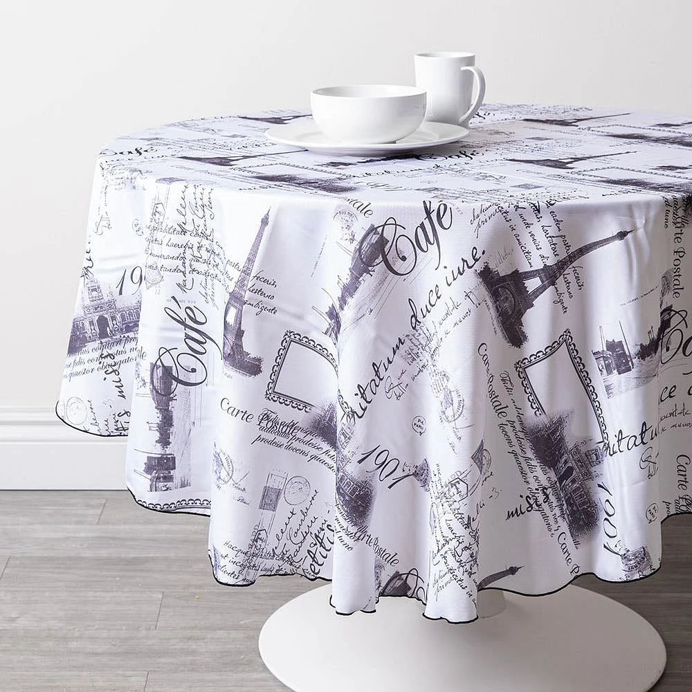 Myles Promo Polyester Tablecloth 60" Round (Asstd.)