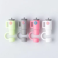 Pure Fun Straw 'Assorted' Straw Caps - Set of 4