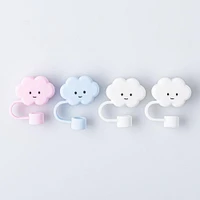 Pure Fun Straw 'Assorted' Straw Caps - Set of 4