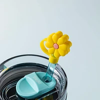 Pure Fun Straw 'Assorted' Straw Caps - Set of 4