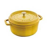 Staub France Cast Iron Round Cocotte (Citron)