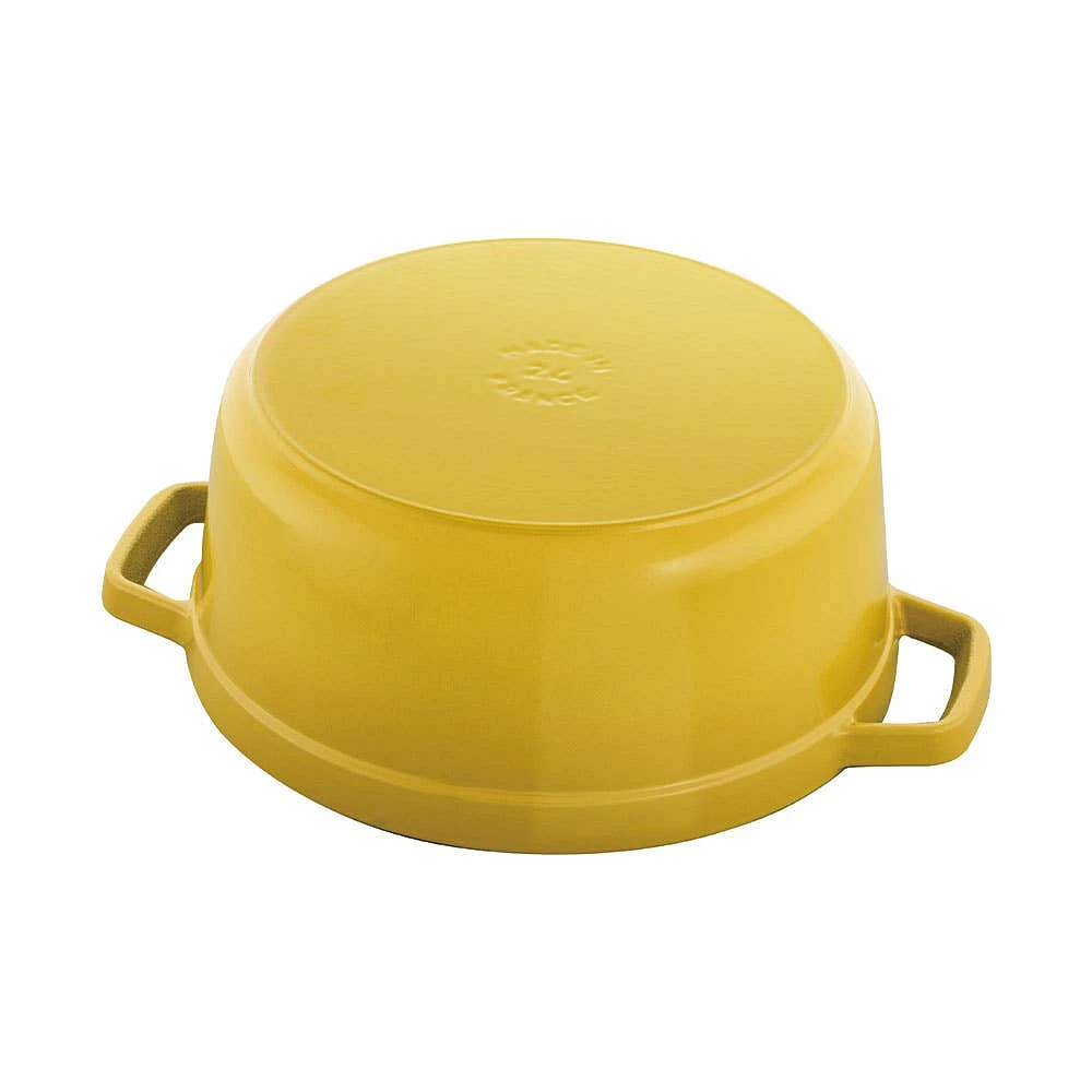 Staub France Cast Iron Round Cocotte (Citron)