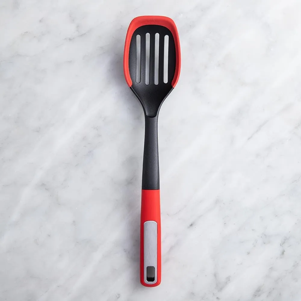 KSP Flex Edge Nylon Utensil Slotted Spoon (Red)