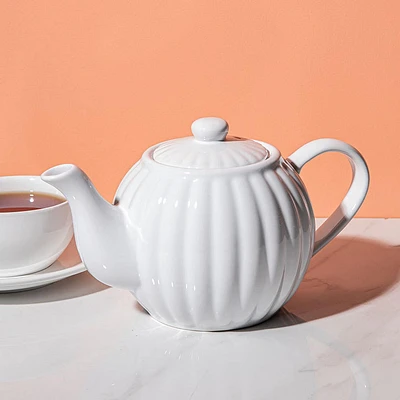 Price & Kensington Luxe Stoneware Teapot 6-Cup (White)