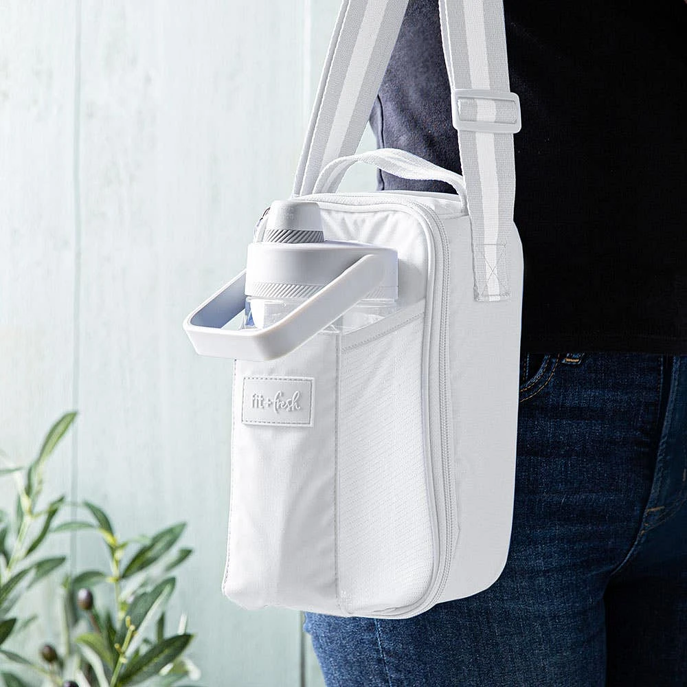Fit & Fresh Nina Bottle Bag 5.5 x 4 x 10" (Stone)