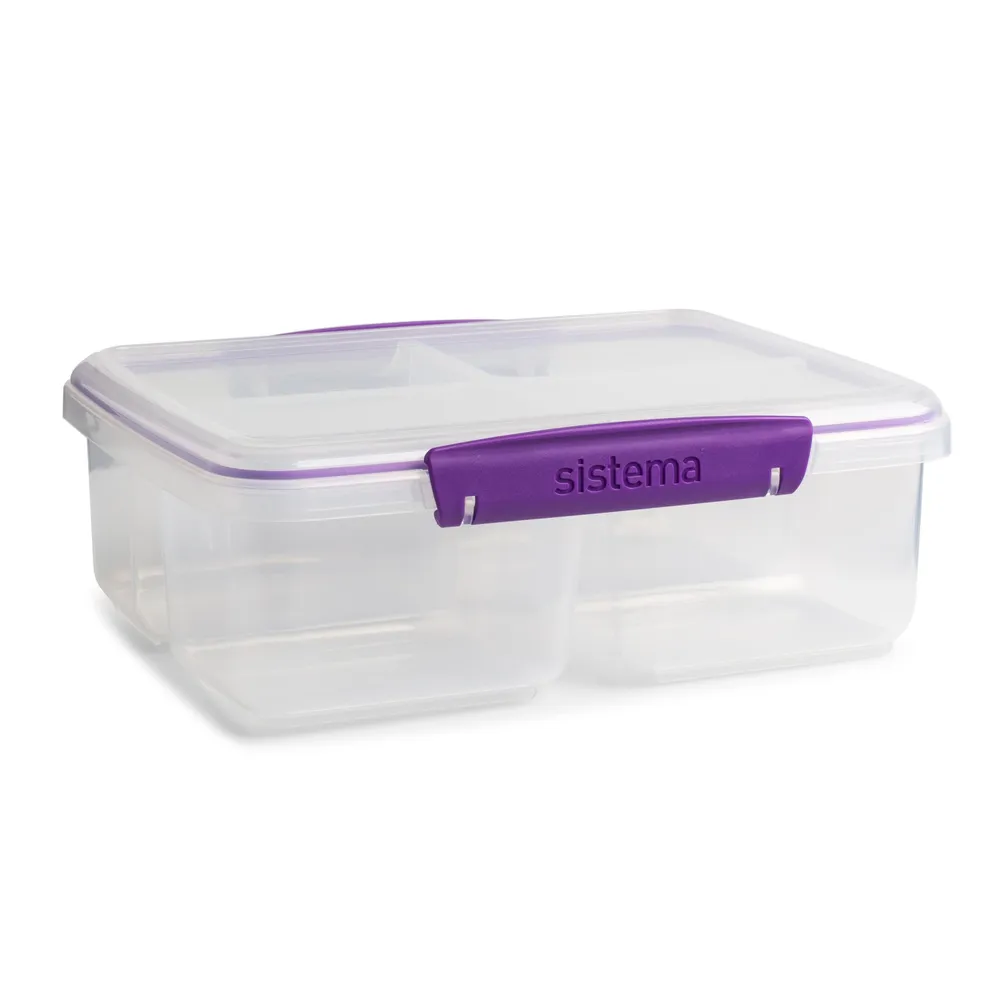 Sistema Klip It To Go Bright Tab Quad Split Container