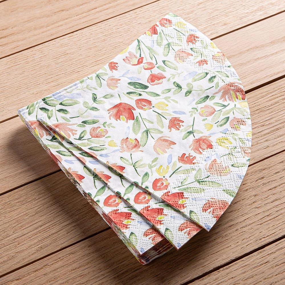 Harman 3-Ply 'Sweet Flower' Shaped Paper Napkin - Set of 20