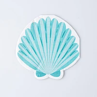 Harman 3-Ply 'Seashell' Shaped Paper Napkin - Set of 20 (Aqua)