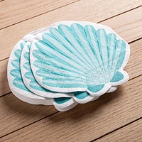 Harman 3-Ply 'Seashell' Shaped Paper Napkin - Set of 20 (Aqua)