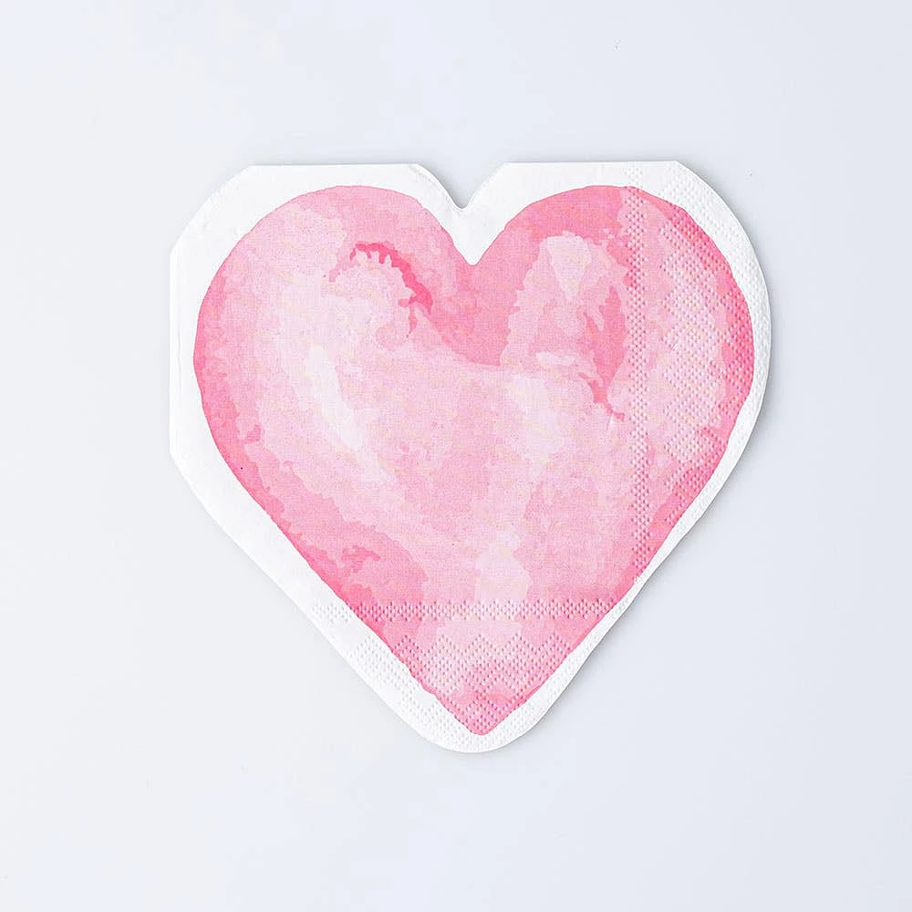 Harman 3-Ply 'Heart' Shaped Paper Napkin - Set of 20