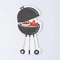 Harman 3-Ply 'BBQ   Grill' Shaped Paper Napkin - Set of 20 (Black)