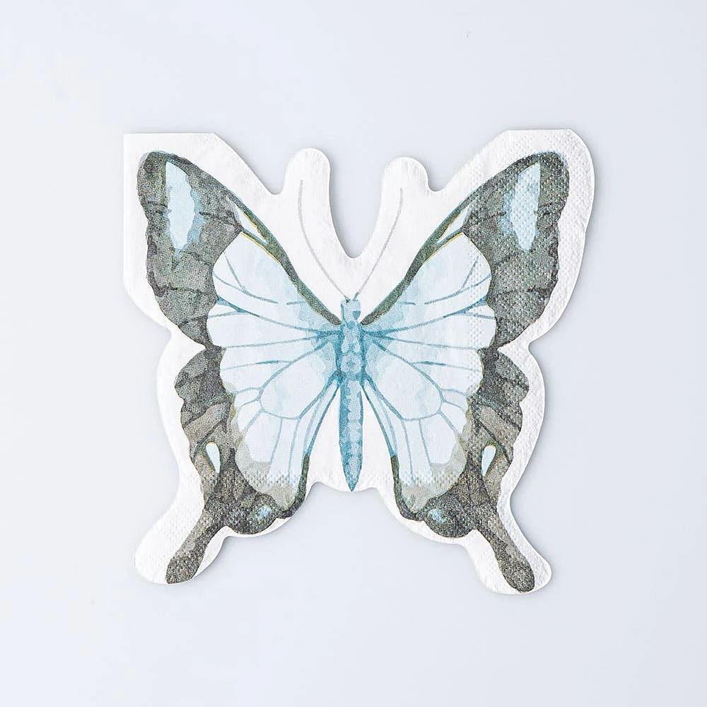 Harman 3-Ply 'Butterfly' Paper Napkin Shaped - Set of 20