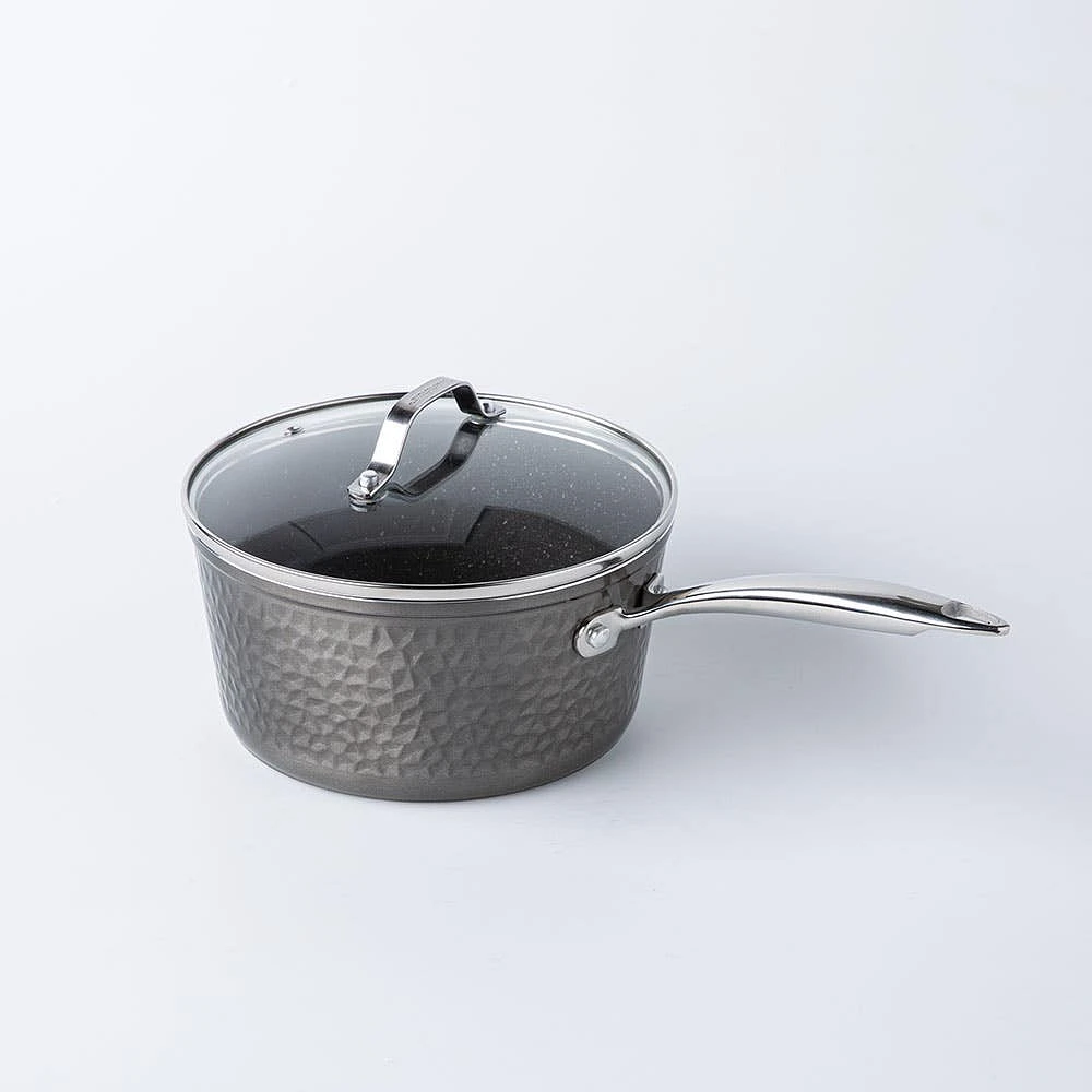 Granitestone Diamond Hammered Non-Stick Cookware Set of 10 (Charcoal)