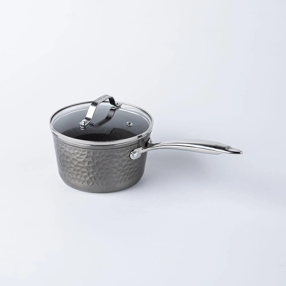Granitestone Diamond Hammered Non-Stick Cookware Set of 10 (Charcoal)