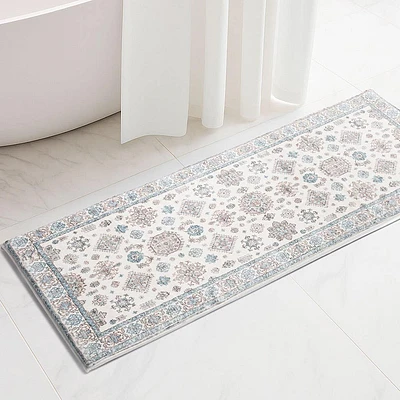 Harman Cilantro 'Alabaster' Memory Foam Bathmat 20x48"