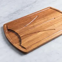 KSP Crushed 'Carve' Bamboo Cutting Board (Dark Brown)