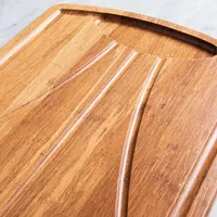 KSP Crushed 'Carve' Bamboo Cutting Board (Dark Brown)