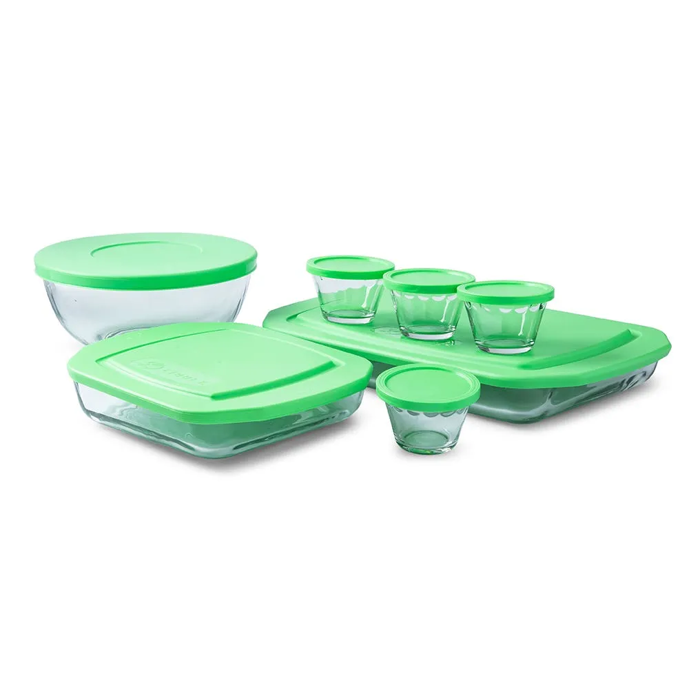 Libbey Baker's Basics Glass Bakeware Combo - Set of 14