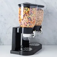 KSP Easy Flow 'Double' Countertop Snack Dispenser (Black)