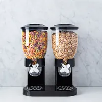 KSP Easy Flow 'Double' Countertop Snack Dispenser (Black)