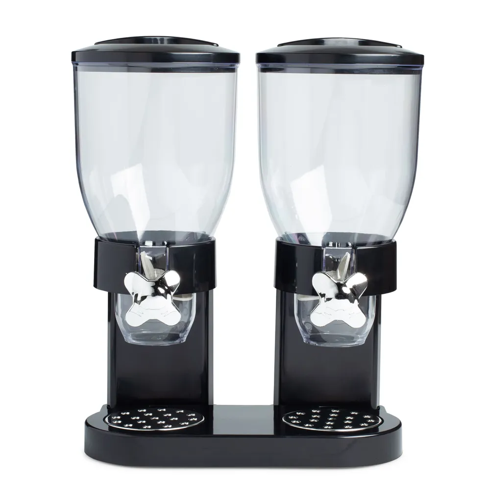 KSP Easy Flow 'Double' Countertop Snack Dispenser (Black)