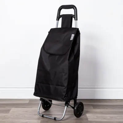 KSP Trek 'Solid' Shopping Trolley (Black)