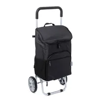 KSP Urban 'Solid' Aluminum Shopping Trolley (Black)