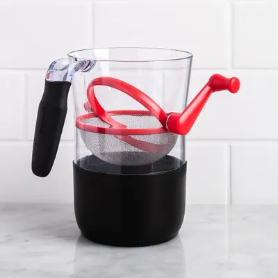 Good Cook Flour Sifter with Measuring Cup (Black/Red)