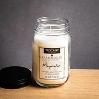 Tuscany Farmhouse Soy Blend 'Magnolia' Glass Jar Candle