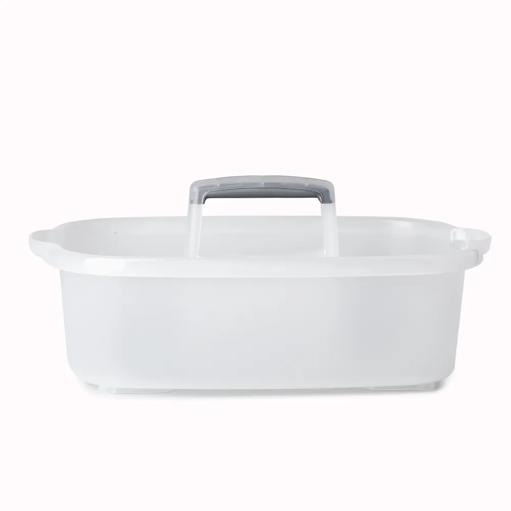 Casabella Wayclean Cleaning Bucket Storage Caddy (White/Grey)