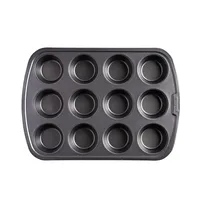 Good Cook Premium Non-Stick Muffin Pan (Grey)