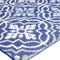 KSP Outdoor 'Tile Braga' All Season Mat (Blue