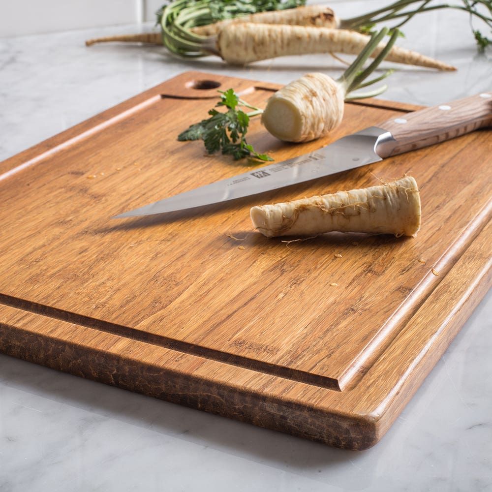 KSP Crushed 'Groove' Bamboo Cutting Board 36x28cm