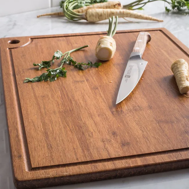 KSP Natura Bamboo Cutting Board with Scrap Tray