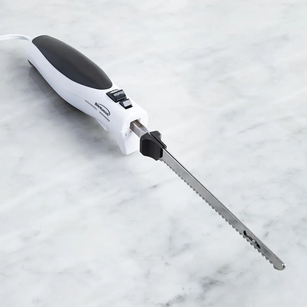 Brentwood Electric Knife (White/Black)