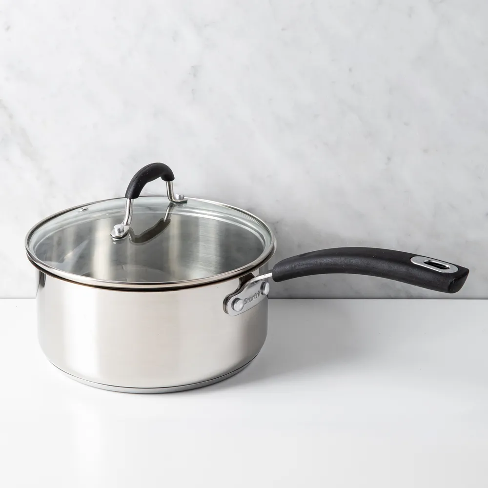 Starfrit Classic Saucepan with Lid (Stainless Steel) 2.8L