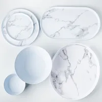 KSP Enzo Melamine Dinner Plate (Marble White)