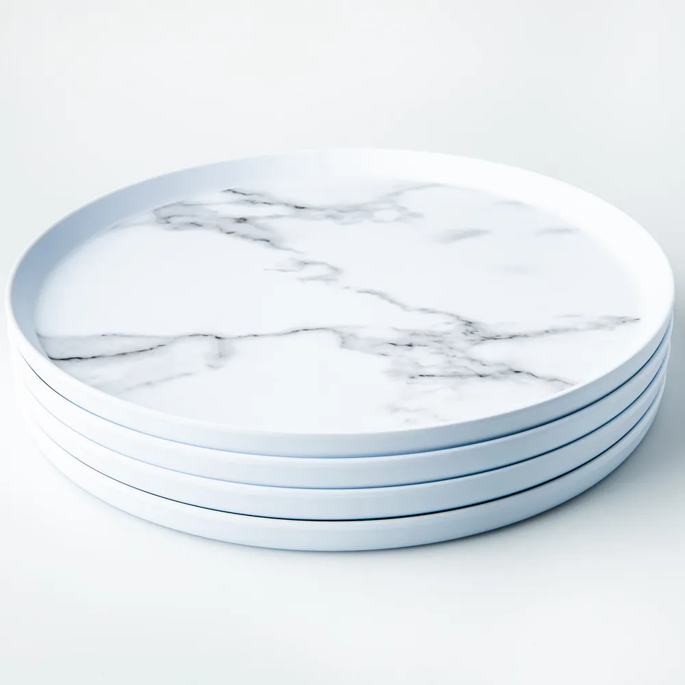 KSP Enzo Melamine Dinner Plate (Marble White)