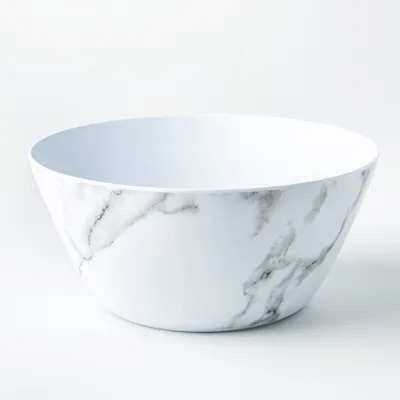 KSP Enzo Melamine Serving Bowl (Marble White)