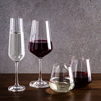 Trudeau Gala Stemless Red Wine Glass - Set of 4
