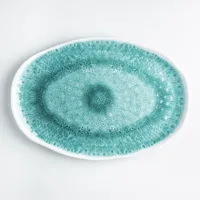 KSP Laguna Melamine Oval Platter (Aqua)