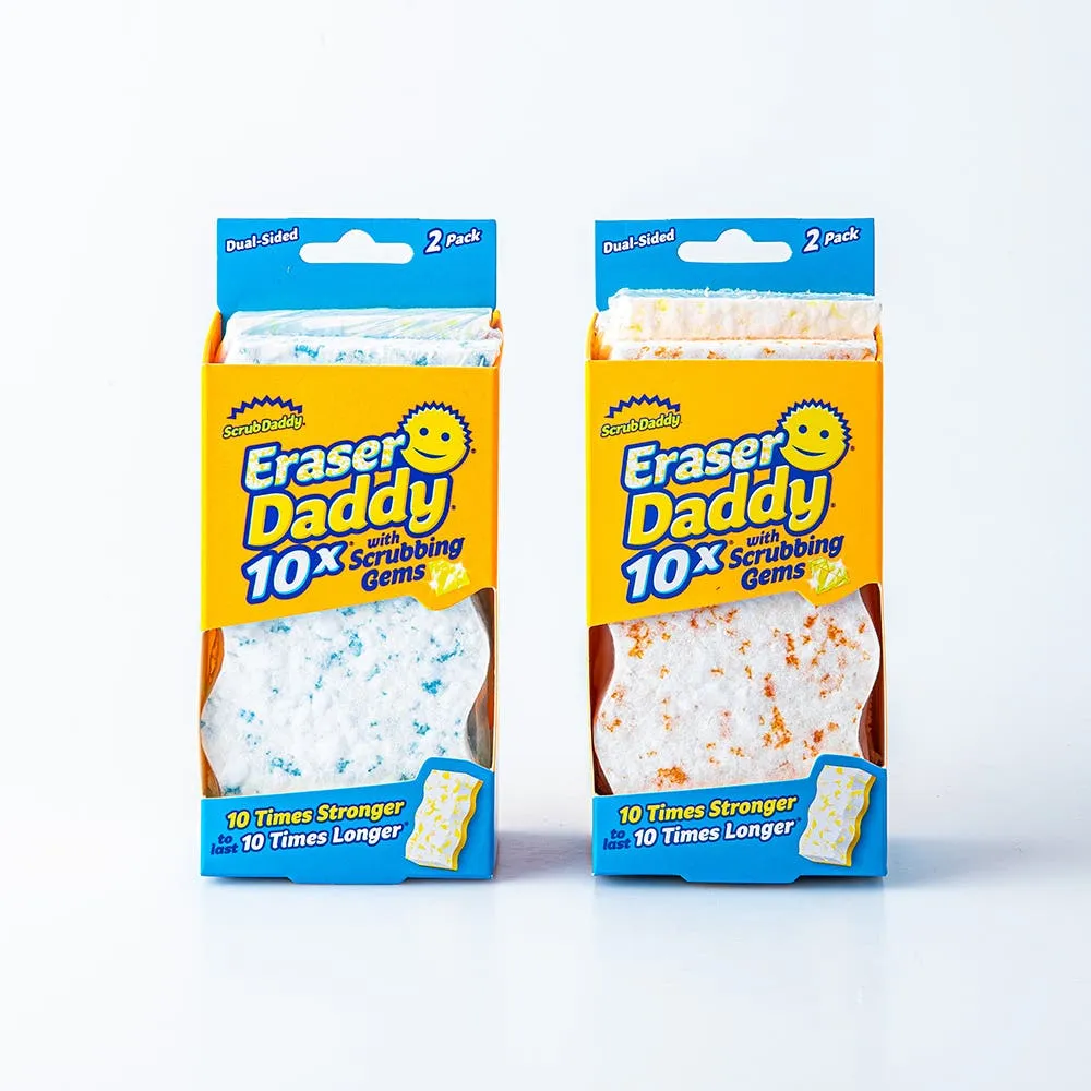 Scrub Daddy 'Eraser Daddy' Sponge with Scrubbing Gems - Set of 2