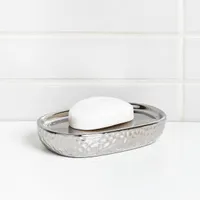 Moda At Home Asta Ceramic Soap Dish (Chrome)