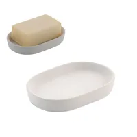 Moda At Home Anitra Ceramic Soap Dish (Matte White)